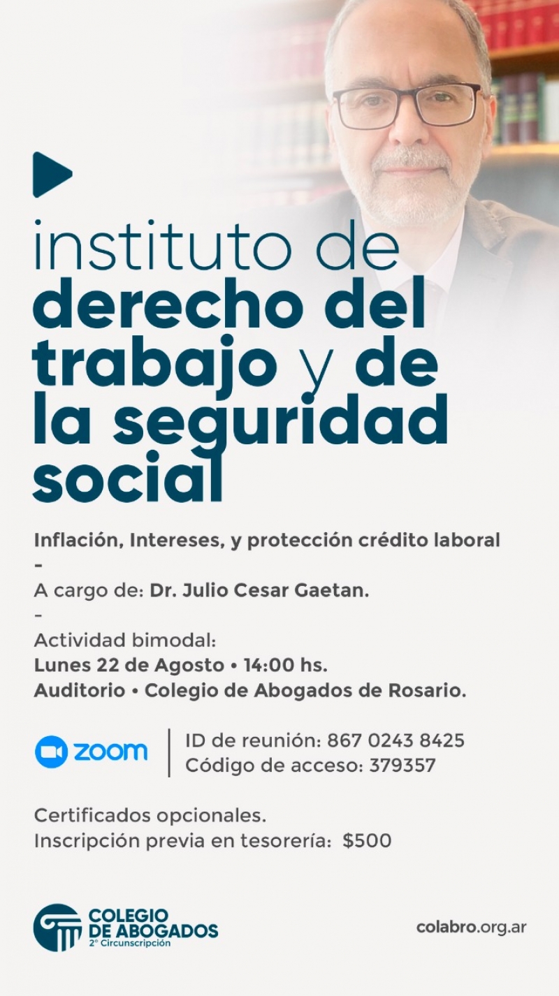 Inflación, Intereses, y protección crédito laboral - 22/08/2022